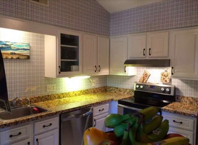 Add Granite Film paper to your counter tops to upgrade the space.