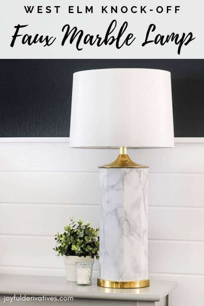 Adding marble contact paper is an easy way to upgrade your space on a DIY budget