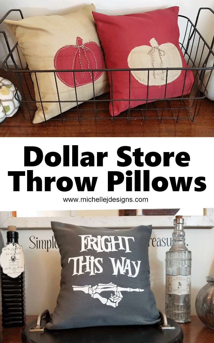 Dollar Store throw pillows