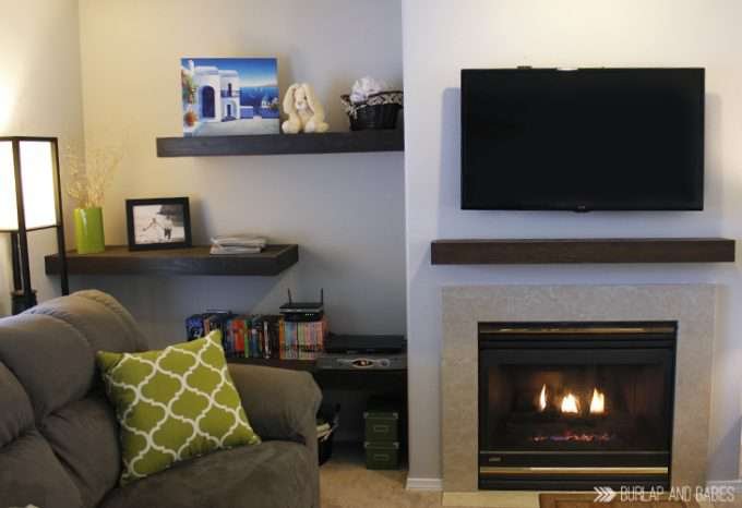 hiding the wires in the wall is another clever way to uplevel your decor without spending a ton of money (DIY style!)