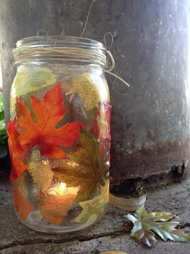 DIY mason Jar decor for the fall