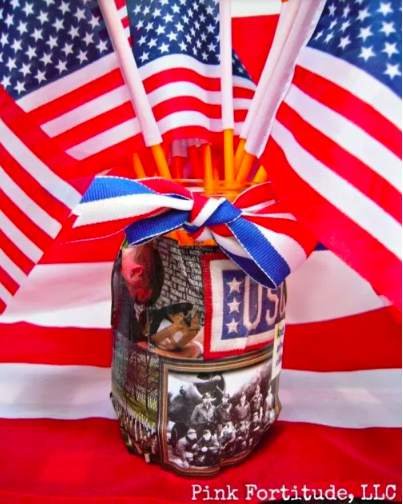 DIY mason jar centerpiece ideas for patriotic holidays