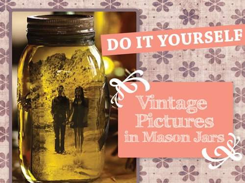 DIY mason jar picture frame