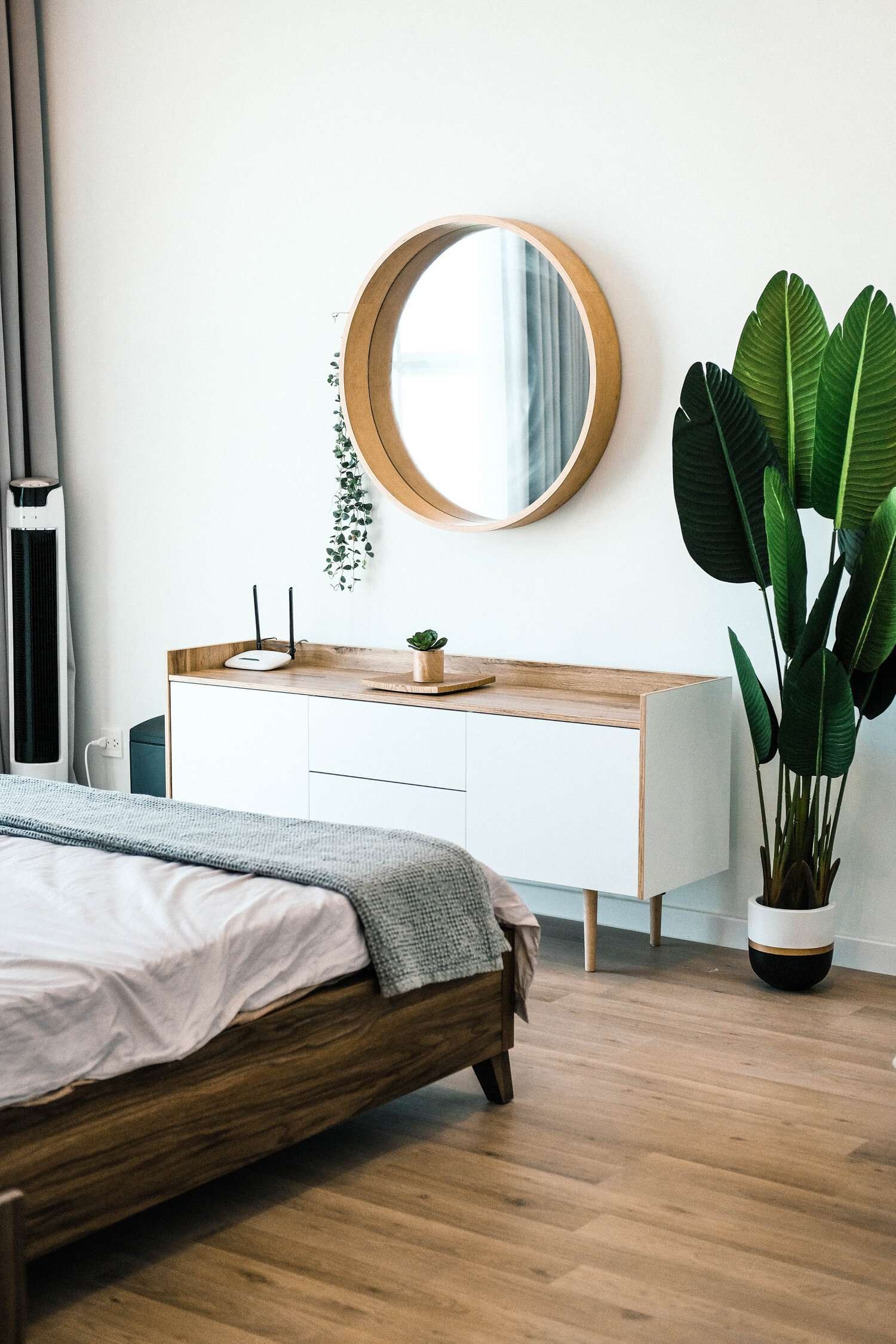 Use a mirror to reflect a window in a small space