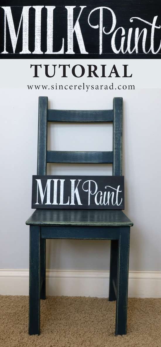 using milk paint to make a budget decor transformation